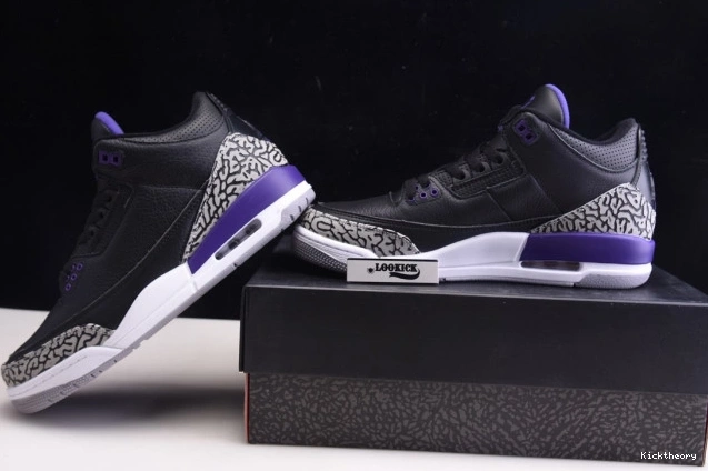Kicktheory CT8532-050 Purple Black 3 Jordan Air Retro Court 0821